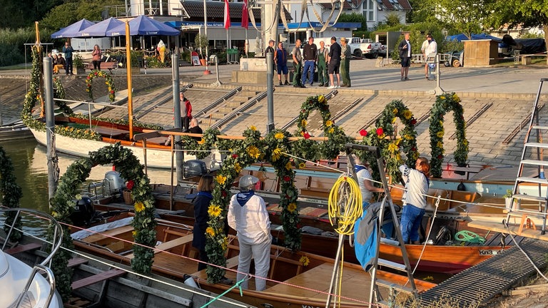 Die Mooser Wasserprozession 2026 bei Niedrigwasser