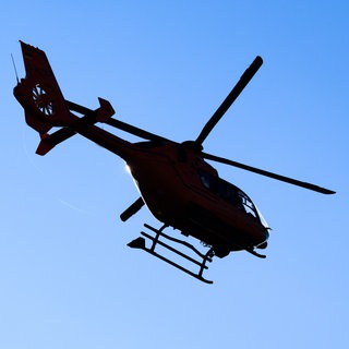 Ein Rettungshubschrauber der Luftrettung.