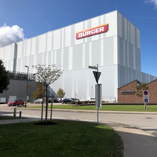 Das Werk der Firma Bürger in Crailsheim (Kreis Schwäbisch Hall)