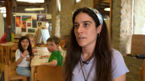 Maria Garica, spanische Erzieherin im Kinderhaus am Badtorweg in Schwäbisch Hall