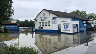 Hochwasser am Montagmorgen in Lauda