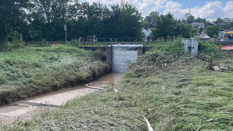 Hochwasser am Ernst-Freyer-Bad