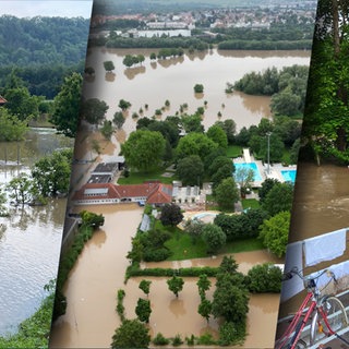 Wochenrückblick Woche 23. SWR Studio Heilbronn. Hochwasser in Forchtenberg, Obereisesheim und Theater im Fluss