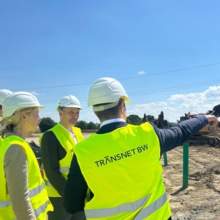 Baustelleneröffnung für den sogenannten Netzbooster in Kupferzell (Hohenlohekreis)