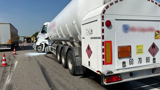 Unfall Gefahrgut auf der A6