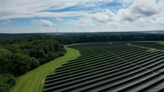 Solarpark auf Wiese