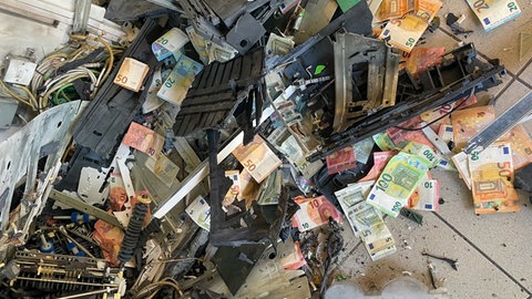 Gesprengter Geldautomat in BW 