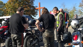 Biker auf der Löwensteiner Platte