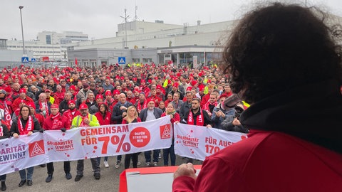 IG Metall Streik bei Audi in Neckarsulm