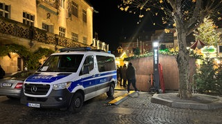 Polizei auf dem Heilbronner Weihnachtsmarkt