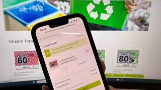 Müllmarken-Shop des Abfallwirtschaftsamts Landkreis Heilbronn. Im Kreis wurden 2025 schon 13 Jahresmüllmarken geklaut. 