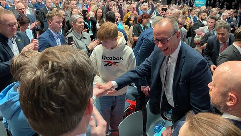 Beim CDU Neujahrsempfang in Künzelsau sprachen unter anderem Kanzlerkandidat Friedrich Merz und der Landesvorsitzende Manuel Hagel. 