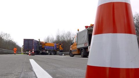 Unfallstelle auf der A81