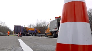 Unfallstelle auf der A81