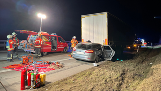Nach einem Unfall auf der A6 bei Crailsheim war die Autobahn in Richtung Nürnberg die ganze Nacht gesperrt. 