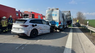 Auf der A6 bei Bretzfeld (Hohenlohekreis) hat es erneut einen Unfall gegeben.
