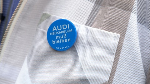 40.000 Buttons wie diesen hat die IG Metall 1975 an die Protestler verteilt.