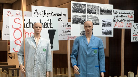 Mit einer eintägigen Sonderausstellung im Audi-Forum Neckarsulm hat das Unternehmen den 50. Jahrestag des "Marschs auf Heilbronn" gefeiert.