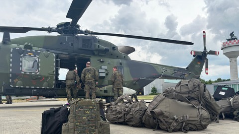 Die Heeresflieger der Bundeswehr aus Niederstetten sind zurück von einer NATO-Übung.