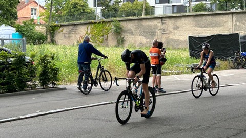 Triathleten beim Heilbronner Triathlon 