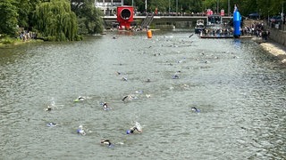 Triathleten beim Heilbronner Triathlon 