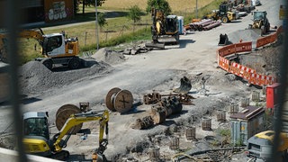 Baustelle Schemelsbergtunnel bei Weinsberg