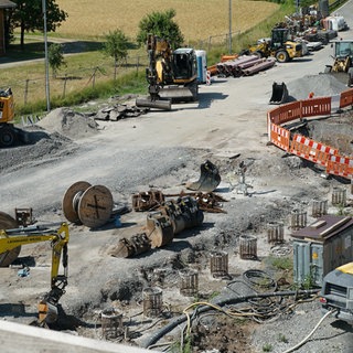 Baustelle Schemelsbergtunnel bei Weinsberg
