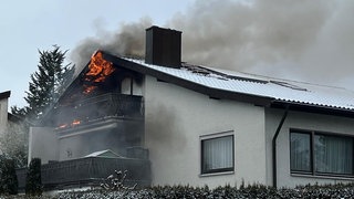 In Talheim ist es am Dienstag zu einem Dachstuhlbrand gekommen.