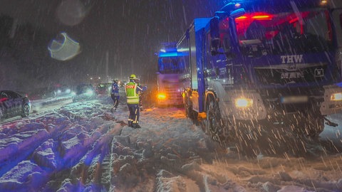 Chaos auf der A81 am Kreuz Weinsberg