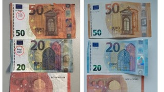 Beispielbild der Polizei zum Thema Falschgeld bei Faschingsveranstaltung in Mulfingen im Umlauf