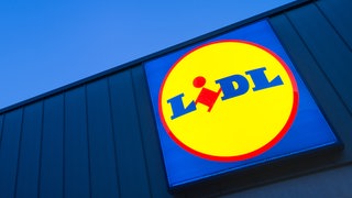 Das Logo eines Lidl-Supermarktes