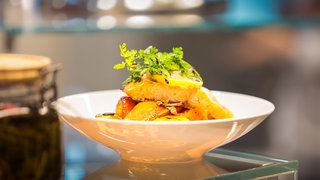 In der preisgekrönten Kantine der Schwarz Gruppe gibt es unter anderem solch angerichtete Teller. Die Kantine wurde jetzt von der Initiative "Food & Health" ausgezeichnet.