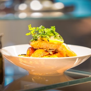 In der preisgekrönten Kantine der Schwarz Gruppe gibt es unter anderem solch angerichtete Teller. Die Kantine wurde jetzt von der Initiative "Food & Health" ausgezeichnet.