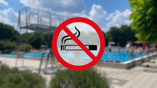 Rauchverbot im Freibad (Symbolbild)