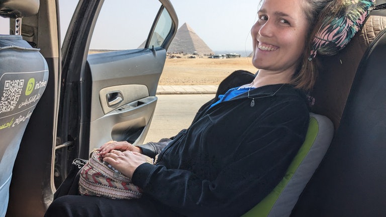 Nora Welsch auf Weltreise: Die Pyramiden - ein absolutes Muss in Ägypten.