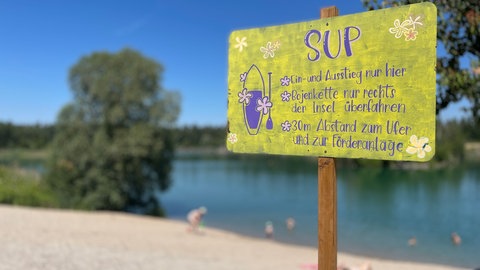Badesee mit Strandbad Gypsea in Kronau im Landkreis Karlsruhe