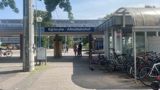 Der Albtalbahnhof in Karlsruhe.