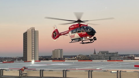 "Christoph 43" landet auf dem Dach der Karlsruher ViDia Kliniken