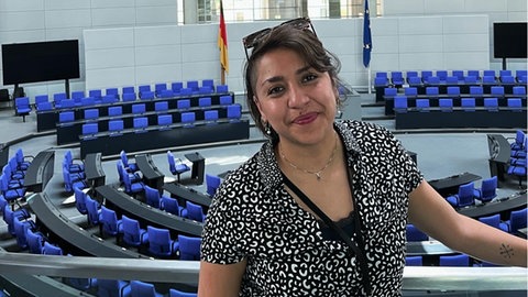Ana Bolaños im Landtag.