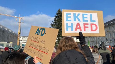 Tausende demonstrieren gegen die AfD in Karlsruhe