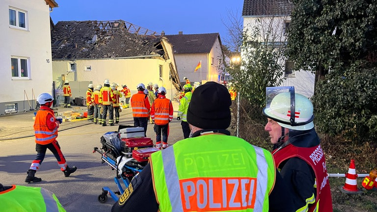 Haus in Stutensee eingestürzt