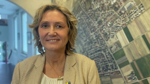 Hügelsheims Bürgermeisterin Kerstin Cee (CDU) am Tag nach der Bundestagswahl