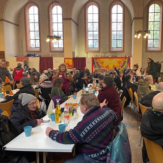 Die Vesperkirche 2025 in Karlsruhe hat begonnen.