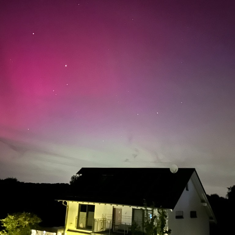Nordlichter erstrahlen über Waldbronn