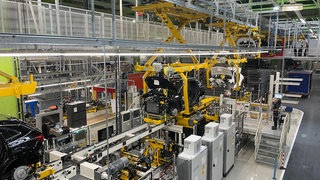 Autos im Mercedes-Benz-Werk in Rastatt
