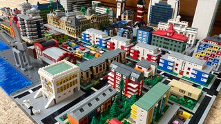 Eine Stadt aus Lego bei den Klötzlestagen in Bad Wildbad.