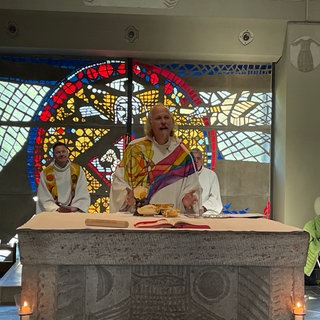 Pfarrer Koffler hatte am Sonntag seinen Amtsantritt in der Autobahnkirche Baden-Baden.