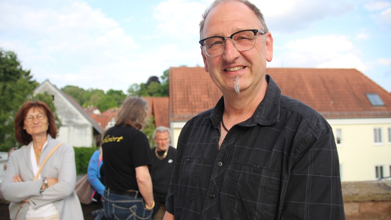 Udo, ein Besucher des Headbanger Gottesdienstes in Bruchsal-Obergrombach