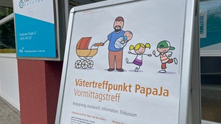 Der Vätertreff findet ein Mal pro Woche in Karlsruhe statt
