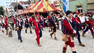 Der Festzug war der Höhepunkt des Fest-Wochenendes am Sonntag.